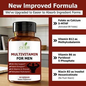 Meilleures ventes : Complément <span class=keywords><strong>multivitamin</strong></span>é tout-en-un pour hommes, favorisant l'énergie, la vitalité, la concentration et l'humeur - Produits de santé - Product Image 6