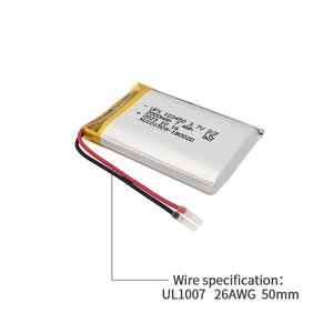 Batterie ai polimeri di litio ricaricabili LiPo Li-on UFX103450 3.7V 2000mAh UL(tuv)1642 CE FCC UN38.3 in offerta speciale OEM ODM - Product Image 6