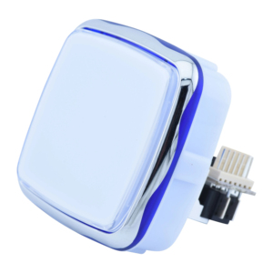 Gvlt Chất Lượng Cao Bền 71*71Mm Bạc Vuông <span class=keywords><strong>Push</strong></span> <span class=keywords><strong>Button</strong></span> Arcade Trò Chơi Phụ Kiện Cho Đồng Tiền Hoạt Động Máy - Product Image 1