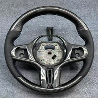 Volant sport en cuir perforé noir et carbone pour BMW E90 F10 F30 F31 F32 F36 F20 E92 E60 X6 E71 F20 F36 E70 M3 M5