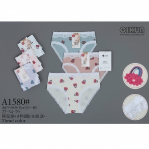 Nina ragazze estate triangolo Calzon mutandine graziose e graziose boxer di cotone stampato per neonati e bambini - Product Image 1