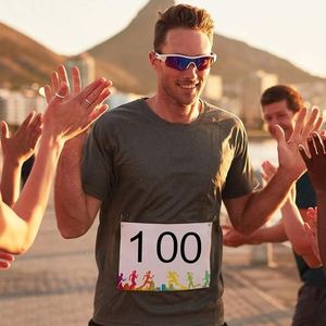 Dossards de course imprimés en tissu pour demi-marathon, numéros de coureur - Product Image 1