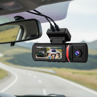 Nouvelle boîte noire de voiture HD 4K 3,16 pouces avec double objectif avant et intérieur 170° °   Caméra embarquée grand angle GPS WiFi avec enregistrement en boucle et vision nocturne