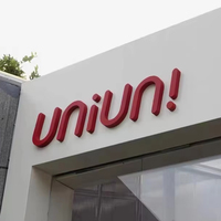Lettres en métal personnalisées en acier inoxydable 3D, logo d'entreprise, enseigne avec bandes LED pour une utilisation intérieure/extérieure et une décoration