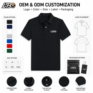 <span class=keywords><strong>Polo</strong></span> Clásico para Hombre HBC U.<span class=keywords><strong>S</strong></span>. <span class=keywords><strong>Polo</strong></span> con Cierre de Dos Botones, Camisa Tipo <span class=keywords><strong>Polo</strong></span> de Piqué, Moda de Verano, Camisa de Golf con Logotipo Personalizado - Product Image 5