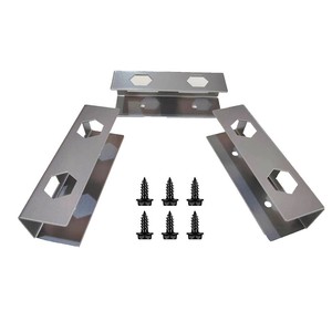 Laptop Storage Stand Metal Tray Under <b>Desk</b> Organizer Rectangle 10x3x3cm Bolt Inserting Type for Office Use - Product Image 5