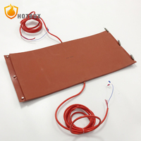 Almohadilla Calefactora de Silicona de 110V/220V con Aislamiento de Esponja y Sensor de Temperatura con Termopar para Control de Calentamiento de Tanques