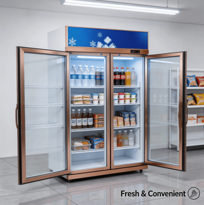 Refrigerador Comercial para Supermercados, Refrigerador <span class=keywords><strong>de</strong></span> Exhibición con Enfriamiento por Aire para Bebidas, <span class=keywords><strong>CocaCola</strong></span>, Pepsi, Otras Bebidas y Helados, para Uso en Tiendas - Product Image 6