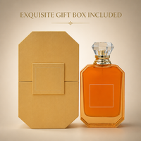 Flacon de parfum en verre vide élégant de 100 ml avec couvercle en cristal, emballage de luxe en boîte cadeau géométrique pour parfum