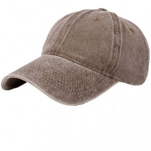 หมวกเบสบอลทรงเรโทร ปรับขนาดได้ 6 แผง ผ้าฝ้ายล้างสีเรียบ ไม่มีโครง สำหรับขายส่ง ออกแบบลายสปอร์ต เหมาะสำหรับทุกเพศ ใช้ได้ทุกฤดู - Product Image 1