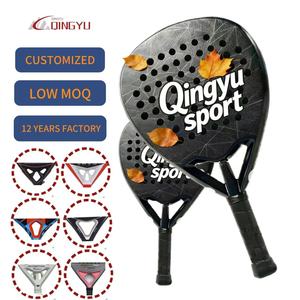 <span class=keywords><strong>Raquette</strong></span> de paddle en fibre de carbone 12K/18K personnalisable Qingyu Sport avec filet en nylon pour le tennis de plage, <span class=keywords><strong>meilleur</strong></span> prix - Product Image 1
