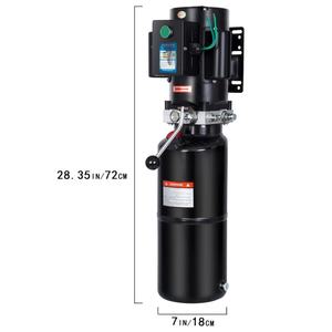 Unidad de Potencia Hidráulica GRH con Tanque de Aceite de 10 Cuartos, Motor de CA de 220V, Control Manual para Remolques Basculantes y Elevación de Vehículos, con Maneta de Control - Product Image 6