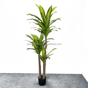 Fournisseur de jardin fait sur mesure 195cm bois brésilien artificiel plante en pot Faux fers brésiliens artificiels arbre à vendre