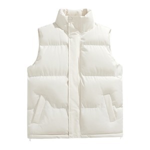 Atacado personalizado colete masculino quente impermeável leve windproof poliéster simples versátil cor sólida mais tamanho grosso - Product Image 5