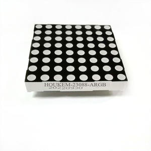 Yüksek kalite <span class=keywords><strong>2.3</strong></span> inç 5mm RGB 8x8 LED matris ekran tam renkli karşılama Poster SDK fonksiyonu ile kapalı kullanım için OEM tedarikçisi - Product Image 1