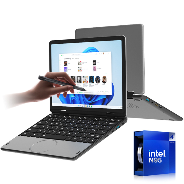 Direct Selling Business Laptop 11Inch Ultra-Thin N95 360 Degrees Flip Laptop 16Gb Ram 1Tb Ssd Support Custom Logo Mini Laptop