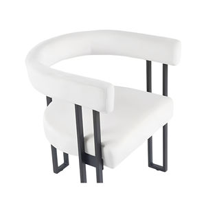 <span class=keywords><strong>Fauteuil</strong></span> rembourré moderne Salon Chambre à coucher Canapé simple <span class=keywords><strong>Fauteuil</strong></span> d'appoint <span class=keywords><strong>club</strong></span> <span class=keywords><strong>Fauteuil</strong></span> d'appoint <span class=keywords><strong>blanc</strong></span> - Product Image 5