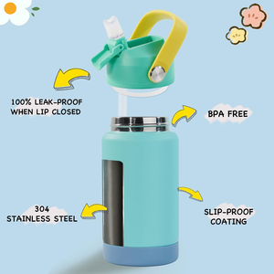 Bottiglie Termiche per Bambini da 12oz, Doppia Parete in Acciaio Inox 18/8, Personalizzabili con Sublimazione - Product Image 2