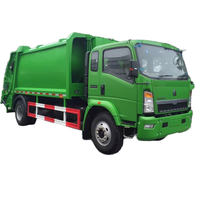 Camion à ordures compacteur à chargement arrière HOWO 4x2 5000L, diesel manuel, 2-20 tonnes, Euro 1, état neuf, pour les industries de la restauration