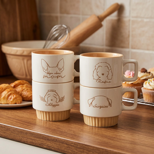 Hot Selling Cute Cartoon Ceramic Mug Microwave-Safe High-Temperature Resistance Party Use Creative Breakfast <b>Stacked</b> Cup - Product Image 1