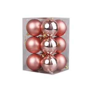 Vente directe d'usine, gamme complète et personnalisation forte, ensembles de boules en plastique suspendues pour décoration de sapin de Noël de 8 cm - Product Image 1