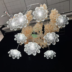 Vente en gros de lustre planet créatif pour mariage à 10 têtes plafond de salle de mariage décoration étoilée maison lustre plafonniers - Product Image 6