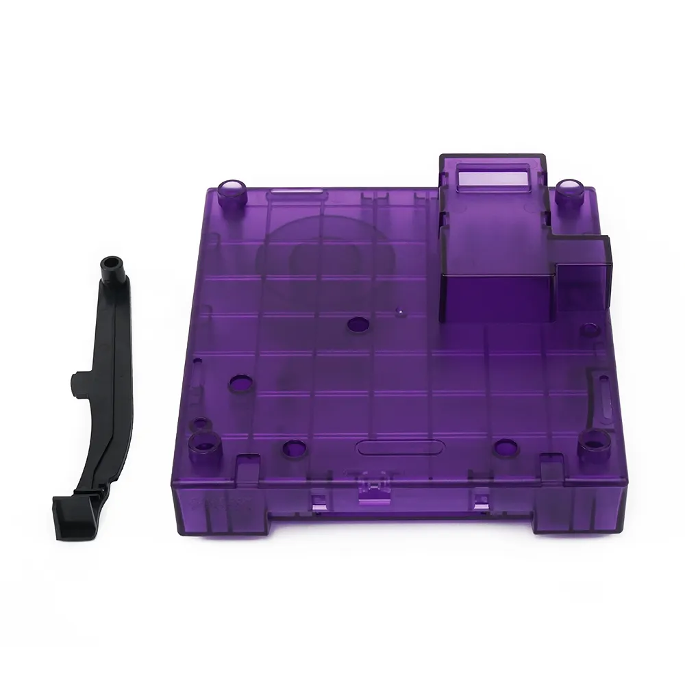 Custodia viola nero traslucido GC Shell di ricambio GBA Gameboy player Dol-017 per gamecube/per console di gioco NGC