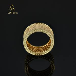 Fabrieksdirecte Hiphop 925 Sterling Zilveren Eeuwigheid Vvs Moissanite Ring Ervoor Kan De Diamanttest Doorstaan - Product Image 4