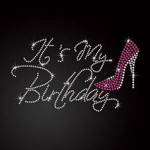 Vente en gros de strass à talons hauts de marque, transfert de chaleur, transfert de strass sur Motif avec Logo personnalisé - Product Image 1