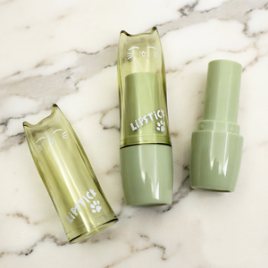 Contenitore Portatile Vuoto per Rossetto, Design Coreano con Gatto e Tè Verde, Contenitore Cosmetico Carino - Product Image 3