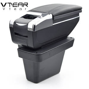 Accoudoir en cuir <span class=keywords><strong>de</strong></span> VW <span class=keywords><strong>Tiguan</strong></span> allespace, boîte <span class=keywords><strong>de</strong></span> rangement, intérieur à filetage rouge, ABS, repose-bras, accessoires, offre spéciale - Product Image 5