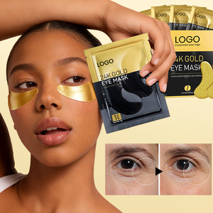 Marque privée Patchs pour les yeux en or 24 carats Produits de soin de la peau au collagène Masques pour les yeux anti-cernes et anti-poches - Product Image 4
