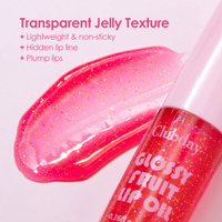 Huile à lèvres vegan, gloss longue tenue, hydratant, effet repulpant, saveur fruitée