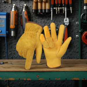 Gants de soudage TIG en cuir de vachette, personnalisables, pour la construction industrielle, la sécurité au travail, vente en gros directe d'usine - Product Image 1