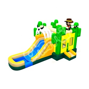 Parcours d'obstacles gonflable en PVC sur le thème du Far West pour enfants, équipement de jeu commercial pour la <span class=keywords><strong>location</strong></span> événementielle - Product Image 5