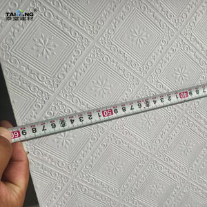 Cielo Falso Tipo Gypsun Techo Tablero de yeso recubierto de vinilo Panneaux De Plafond Pour <span class=keywords><strong>La</strong></span> Maison Placa Yeso 60X60 Cielorraso - Product Image 3