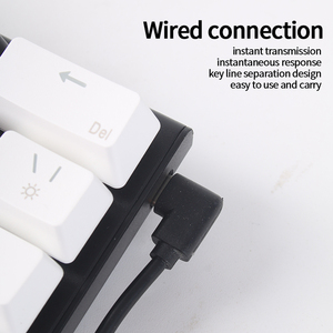 Yenibo Có Dây 63-<span class=keywords><strong>Key</strong></span> RGB Backlit Hot-Trao Đổi USB type-C Mini Chơi Game Bàn Phím Cơ Khí Với Biểu Tượng Tùy Chỉnh - Product Image 3