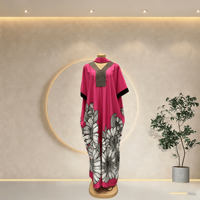 Vestido Kaftán Boubou Africano de Moda, Cómodo, con Cuentas, Estilo Ankara, para Bodas, Verano, Tallas Grandes, para Mujer