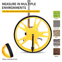 Compteur de distance à roue de 159 mm pour instruments de topographie, avec compteur et support pour le doigt