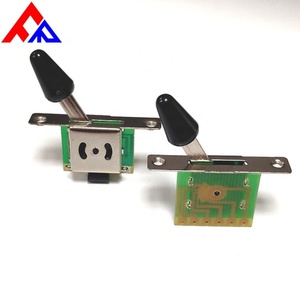 Interruptor de guitarra de 5 vías al por mayor para fabricantes, estilo horizontal, selector de pastillas blanco y negro para guitarra eléctrica plana - Product Image 1