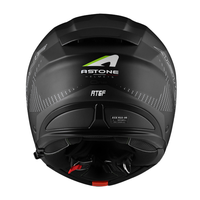 Casque de moto modulaire ASTONE HELMETS Premium noir mat en fibre de verre, tailles XS-XXL RT6F