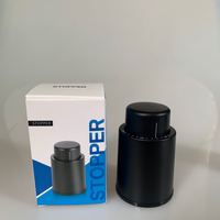 Drukknop-geïntegreerde plastic vacuümpomp flesstopper voor rode wijn met tijdschaal voor conservering