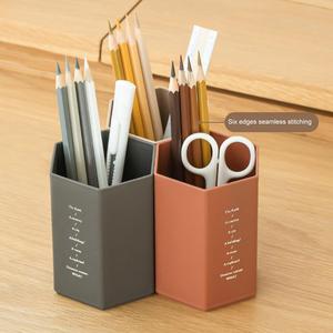 Porte-stylo Hexagonal en aluminium, boîte d'organisation de bureau, porte-crayon, <span class=keywords><strong>organisateur</strong></span> de rangement de <span class=keywords><strong>papeterie</strong></span> - Product Image 2