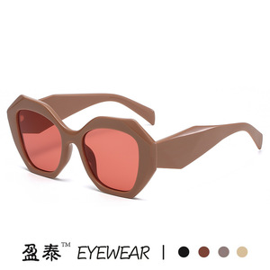 Yingtai Irregular <b>Oversized</b> <b>Sunglasses</b> UV400 Women's Fashion Street Style - Product Image 3