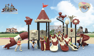 ชุดสไลเดอร์และชิงช้ากลางแจ้งสำหรับเด็ก ทำจากเหล็กและพลาสติก พร้อมวัสดุ PE และ LLDPE สำหรับสนามเด็กเล่นในสวนและโรงเรียนอนุบาล - Product Image 5