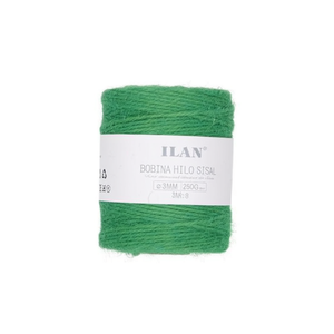 Spago di Sisal Ilan, Bobina da 3mm, Verde Erba, 250g, Filo per Cucito e Artigianato - Product Image 2