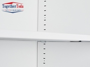 Archivador Metálico Ignífugo con Puerta Corredera, 4 Cajones con Cerradura, Mueble de Almacenamiento con Ruedas para Oficina, Escuela o Apartamento - Product Image 6