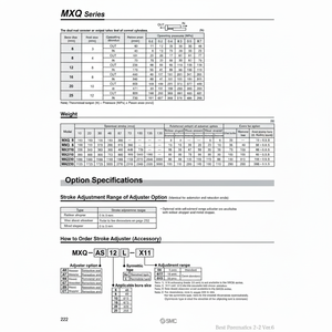 SMC นิวเมติกส์จุกยาง MXQ-AT16ชิ้นส่วนนิวเมติกส์ - Product Image 1