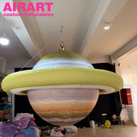 Saturne gonflable suspendu, Artair Inflatables, planète gonflable personnalisée à neuf planètes, planète Saturne gonflable