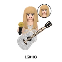 G1015 Celebrity Mini Building Blocks Figure Famous Singer Super Star Daft Punk Band Models Bricks Toys For Kids Gifts